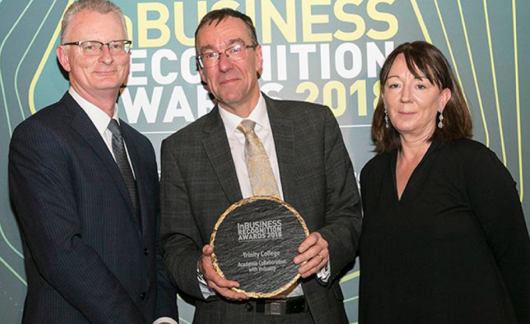 Trinity College Dublin Recognised for Academic Collaboration with Industry