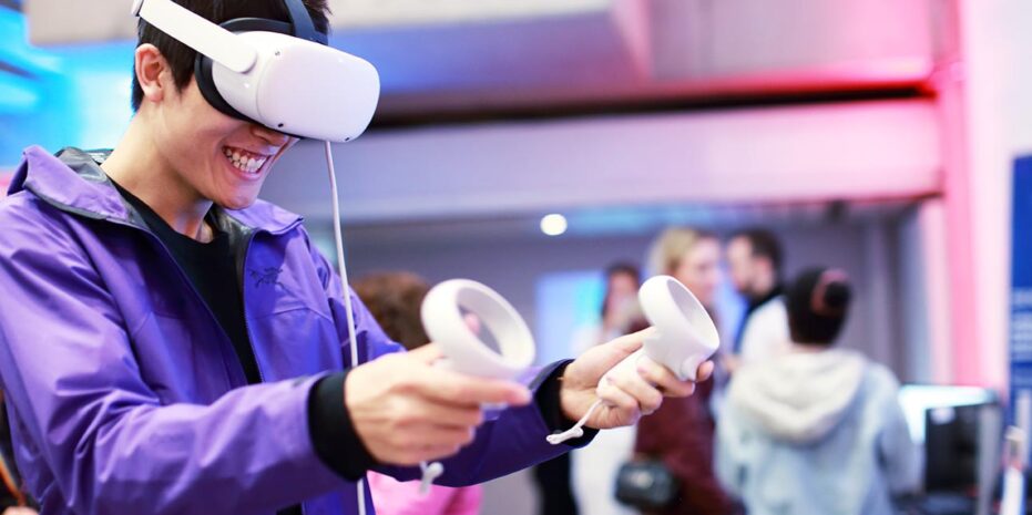 Image of ADAPT's #ExploreAI exhibit as part of European Researchers' Night 2024 in the Douglas Hyde Gallery