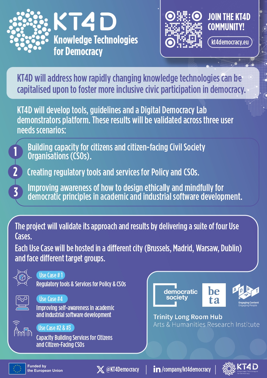 KT4D’s Digital Democracy Lab · ADAPT, the Research Ireland Research ...
