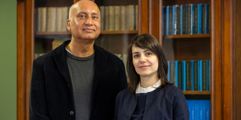 Professor Hitesh Tewari, Director of the Centre and Professor in Trinity’s School of Computer Science and Statistics with Professor Maria Grazia Porcedda, Deputy Director of the Centre and Associate Professor in Trinity’s School of Law.